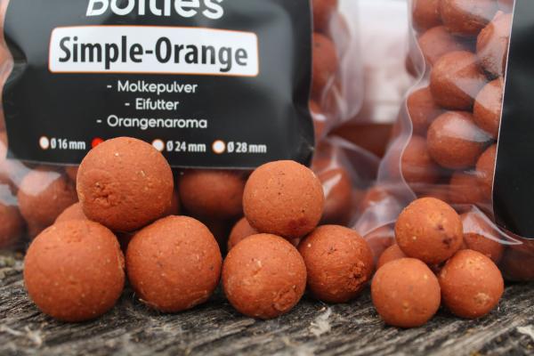 Simple Orange bt baits Boilies